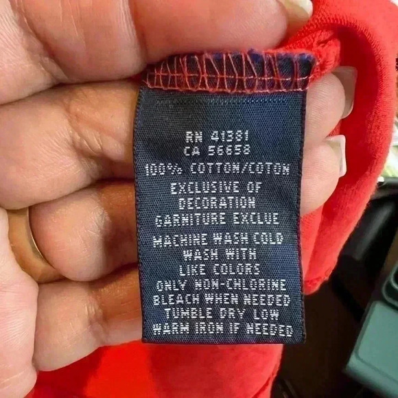 Ralph Lauren long sleeve vneck tee size large - Picture 4 of 5